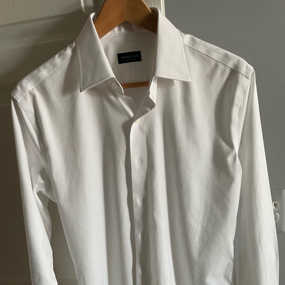 Proper Cloth Men’s White Dress Shirt